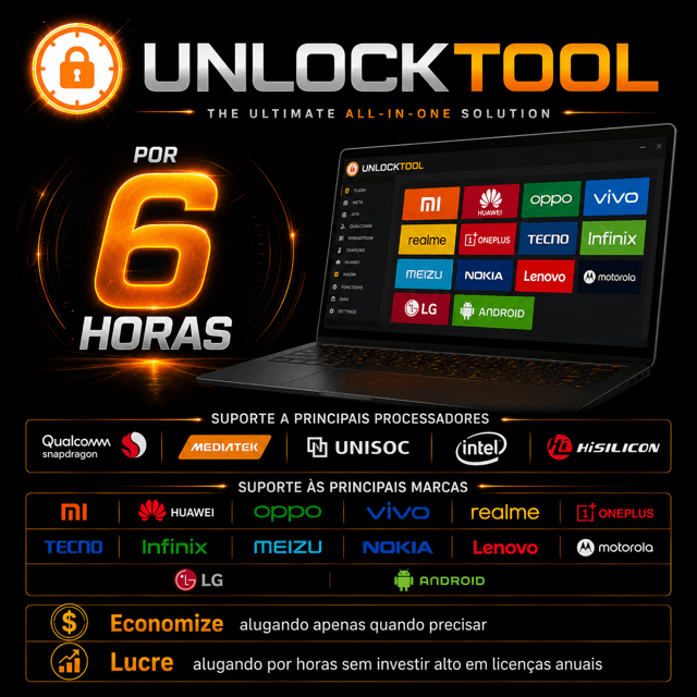 Aluguel Unlocktool (6 horas)